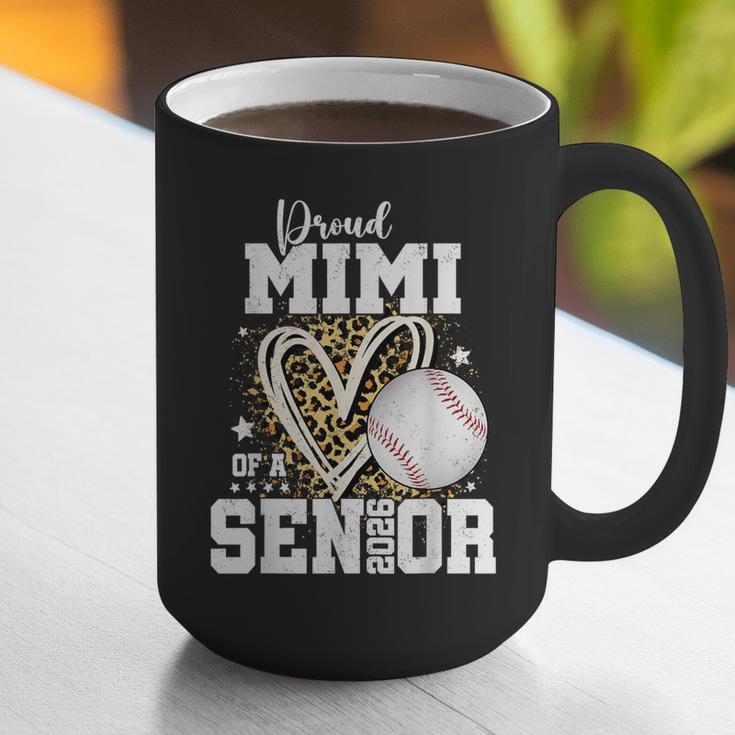 Proud Mimi Of A 2026 Senior Baseball Graduation Leopard Graphic Print Coffee Mug