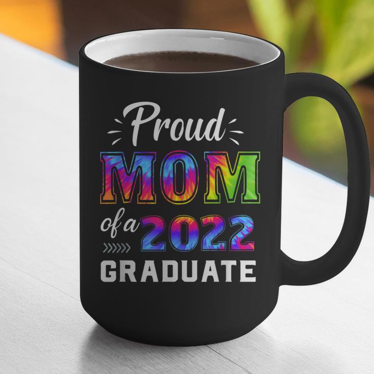 Proud Mom Of a 2022 Graduate Matching Tie Dye Graduation Graphic Print Coffee Mug