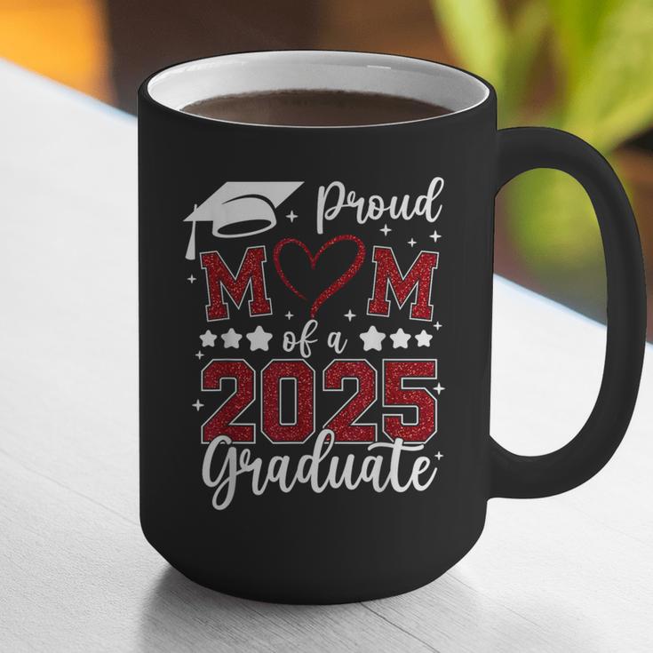 Proud Mom Of 2025 Senior Graduate Matching Family Graduation Graphic Print Coffee Mug