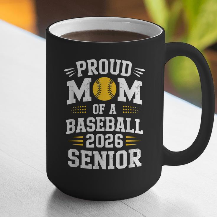 Proud Mom Of Baseball Senior 2026 Graduation Graphic Print Coffee Mug