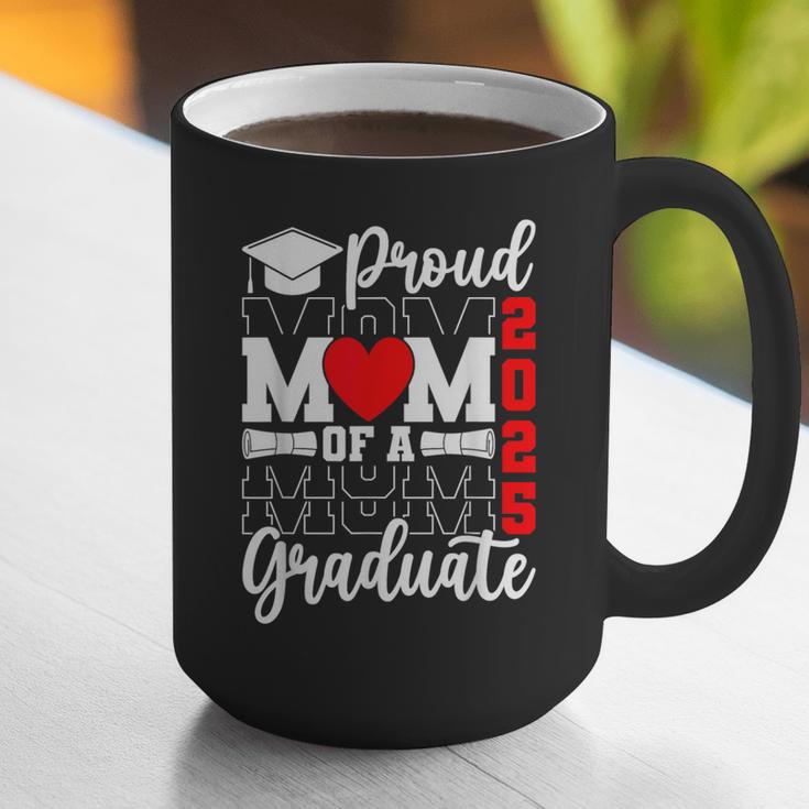 Proud Mom Of a Class Of 2025 Graduate Senior Mom Graduation Graphic Print Coffee Mug