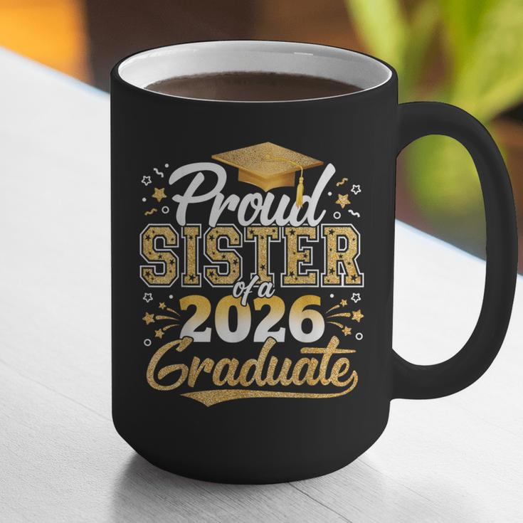 Proud Sister Of 2026 Graduate College Graduation Hat Party Graphic Print Coffee Mug