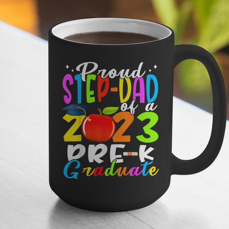 Proud Step-Dad Of 2023 Pre-K Graduate Fathers Day Graduation Graphic Print Coffee Mug