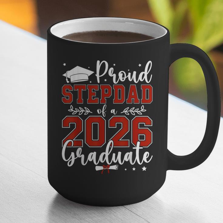Proud Stepdad Of a Class Of 2026 Graduate For Graduation Graphic Print Coffee Mug