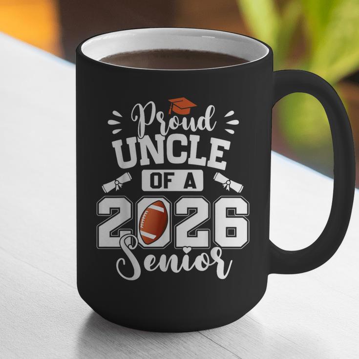 Proud Uncle Of A 2026 Senior Football Graduation Graphic Print Coffee Mug