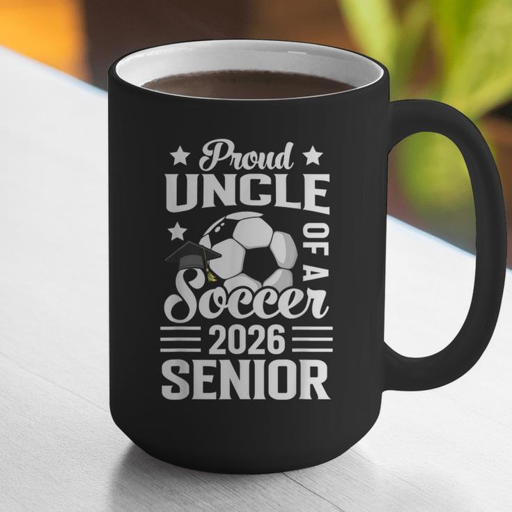 Proud Uncle Of a Soccer Senior 2026 Graduation Graphic Print Coffee Mug