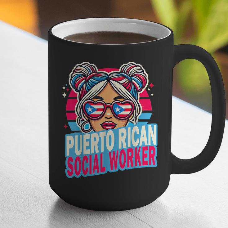 Puerto Rican Latina Social Worker MSW Masters Graduation Graphic Print Coffee Mug
