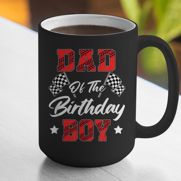 Race Car Dad Of The Birthday Boy Racing Family Pit Crew Graphic Print Coffee Mug
