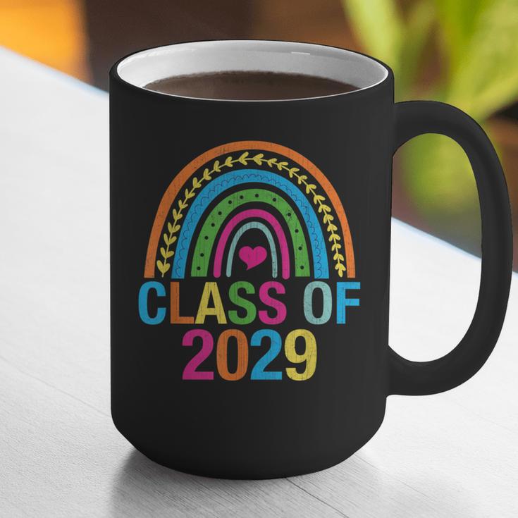 Rainbow Senior 2029 Shirt Class Of 2029 Cute Graduation Graphic Print Coffee Mug