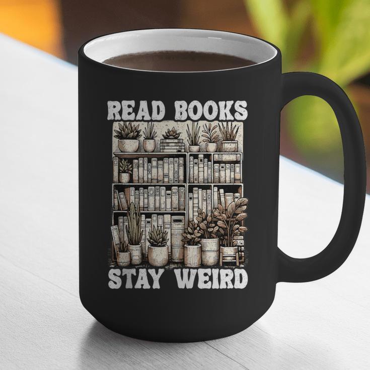 Read Books Stay Weird Introvert Book Lover Book Graphic Print Coffee Mug