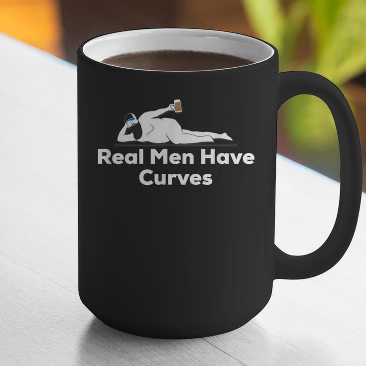 Real Men Have Curves Dad Body Graphic Print Coffee Mug