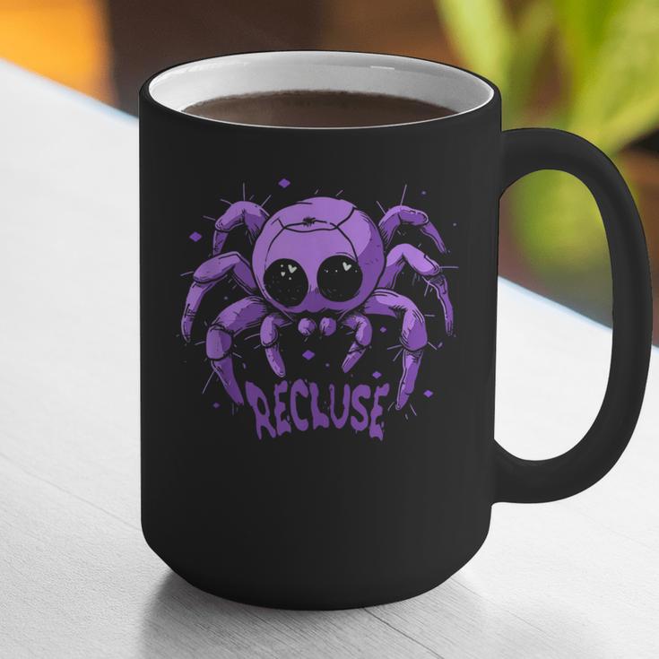 Recluse Pastel Goth Spider Shy Introvert Creepy Cute Kawaii Graphic Print Coffee Mug Recluse Pastel Goth Spider Shy Introvert Creepy Cute Kawaii Graphic Print Coffee Mug