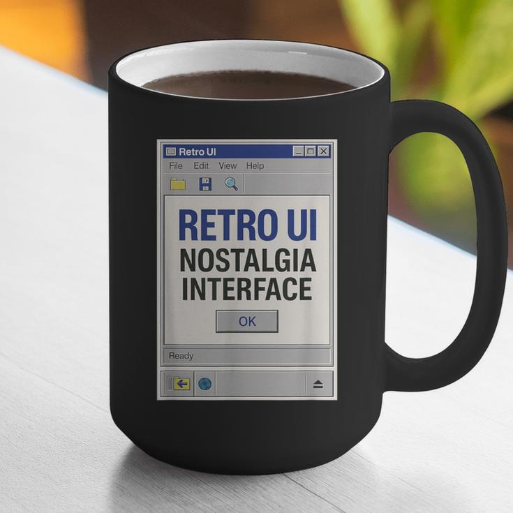 Retro Computer Dialog Box 90s Desktop Interface Nostalgia Graphic Print Coffee Mug