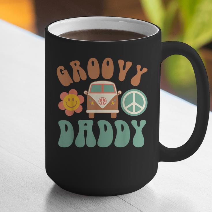 Retro Groovy Daddy Matching Family Birthday Party Graphic Print Coffee Mug