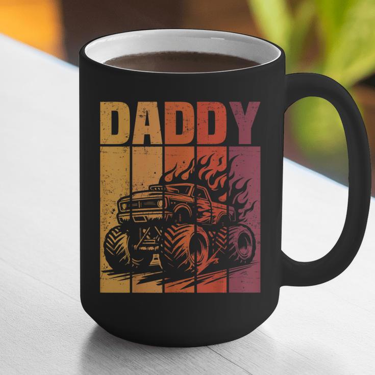 Retro Monster Truck Daddy Matching Family Birthday Party Graphic Print Coffee Mug