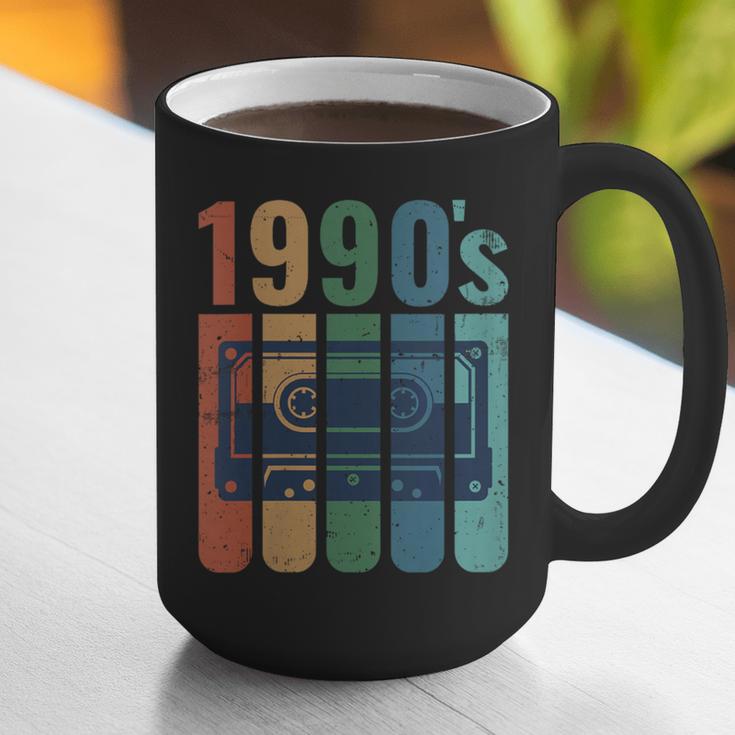 Retro Nineties Style Audio Tape Nostalgia Year 1990 Graphic Print Coffee Mug