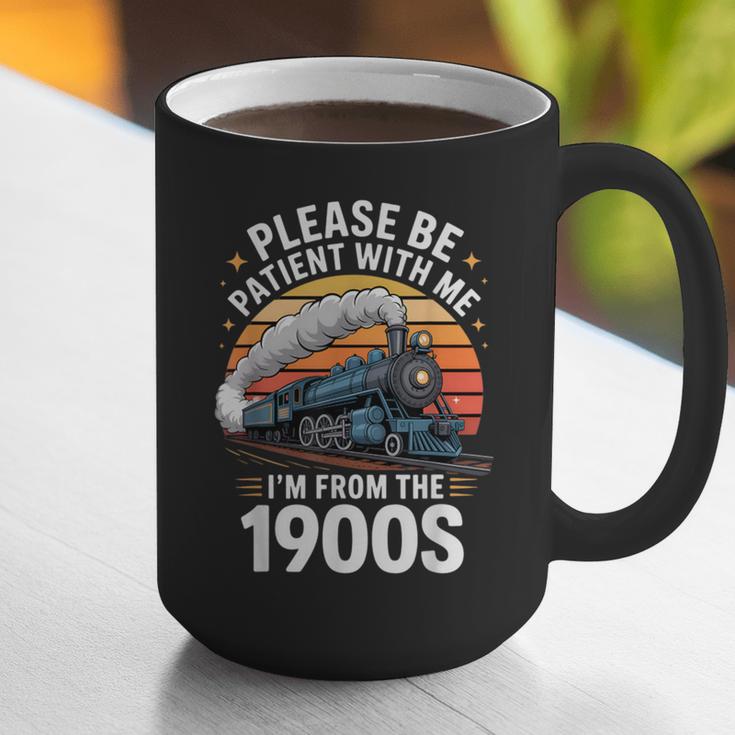 Retro Please Be Patient With Me I'm From The 1900s Train Graphic Print Coffee Mug