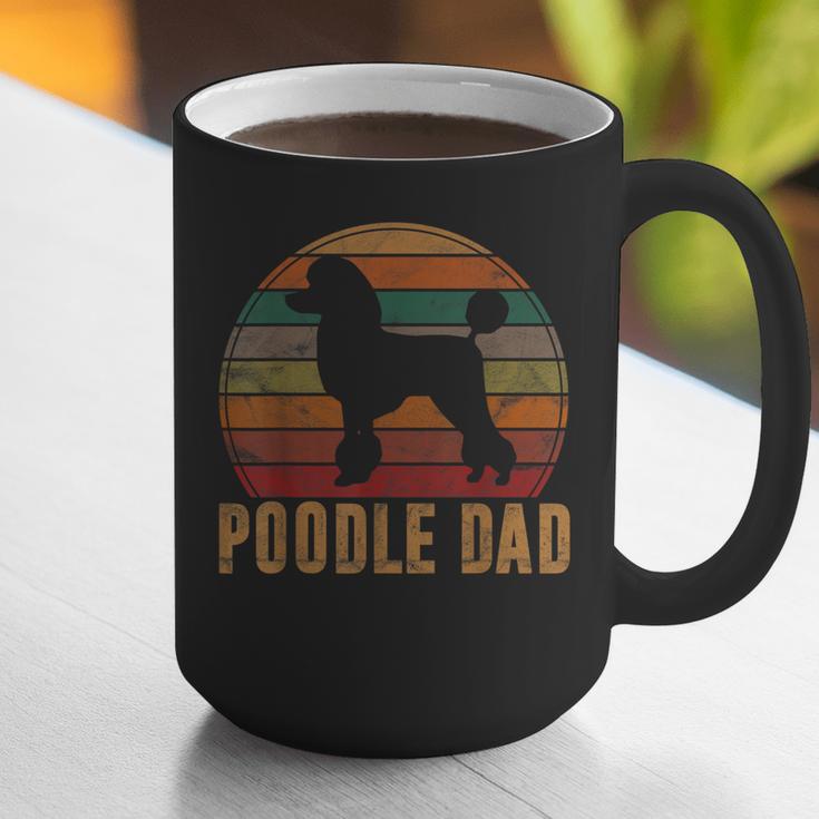 Retro Poodle Dad Dog Owner Pet Poodle Father Graphic Print Coffee Mug