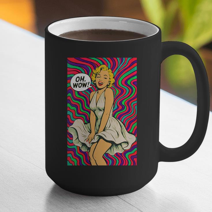 Retro Pop Art Vintage Style Blonde Psychedelic 50s Nostalgia Graphic Print Coffee Mug