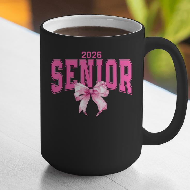 Retro Senior 2026 Class Of 2026 Coquette Pink Bow Graduation Graphic Print Coffee Mug