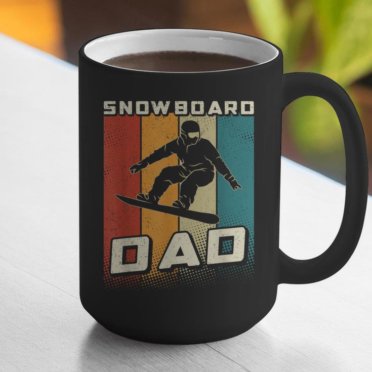 Retro Snowboard Dad Snowboarding Father Snowboarder Dad Graphic Print Coffee Mug
