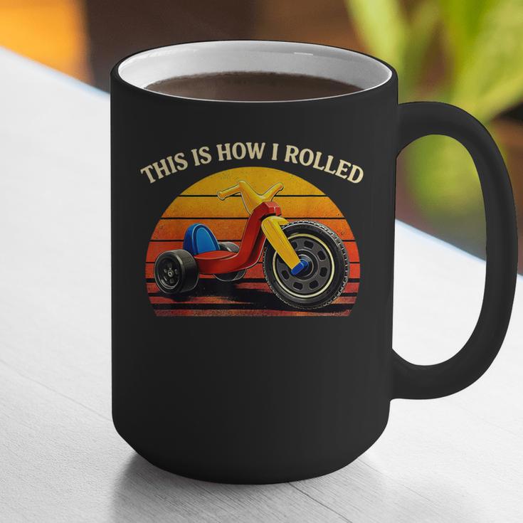 This Is How I Rolled Retro Toys Big Wheel Tricycle Nostalgia Graphic Print Coffee Mug