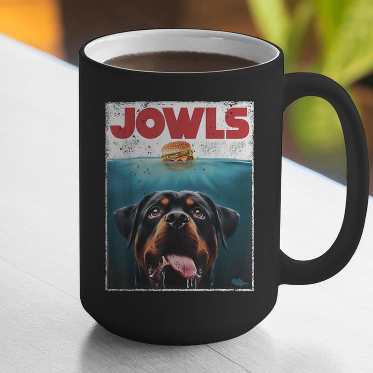 Rottie Rottweiler Jowls Burger Giant Tank Dog Mom Dad Graphic Print Coffee Mug
