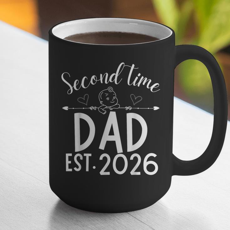 Second Time Dad Est 2026 Pregnancy Announcement Baby Daddy Graphic Print Coffee Mug Second Time Dad Est 2026 Pregnancy Announcement Baby Daddy Graphic Print Coffee Mug
