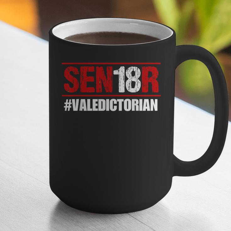 Senior 2018 Valedictorian School Colors Graduation Graphic Print Coffee Mug