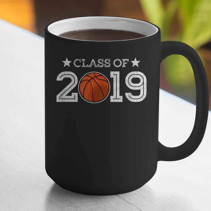 Senior 2019 Basketball Shirt Graduation Class Of 2019 Stars Graphic Print Coffee Mug