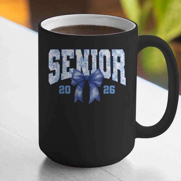 Senior 2026 Class Of 2026 Toile Coquette Bow Graduation 2026 Graphic Print Coffee Mug