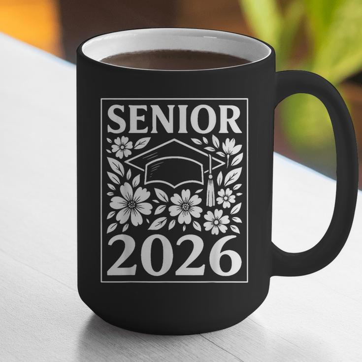 Senior 2026 Floral Flowers Class Of 2026 Graduation Kids Graphic Print Coffee Mug