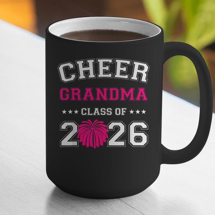 Senior Cheerleader Grandma Cheer Class Of 2026 Graduation Graphic Print Coffee Mug