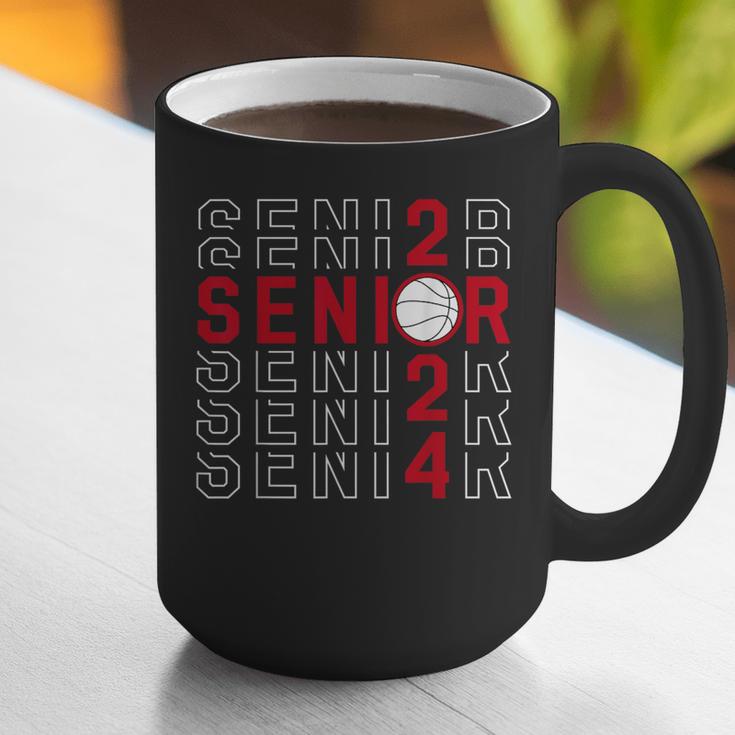 Senior Class Of 2024 Graduation 2024 Maroon Basketball Graphic Print Coffee Mug