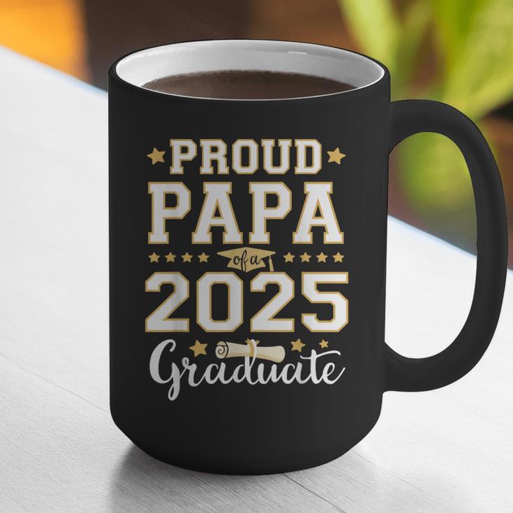 Senior Graduation Proud Papa 2025 Graduate Class Matching Graphic Print Coffee Mug
