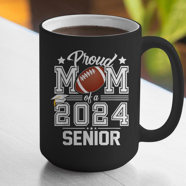 Senior Mom Class Of 2024 Football Proud Mom Graduation Graphic Print Coffee Mug