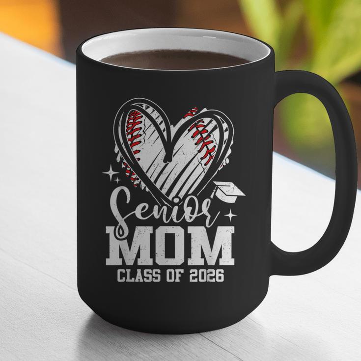 Senior Mom Class Of 2026 Baseball Graduation Heart Graphic Print Coffee Mug