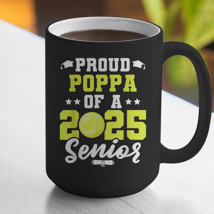 Senior Poppa 2025 Tennis Class Of 2025 Graduation Graphic Print Coffee Mug