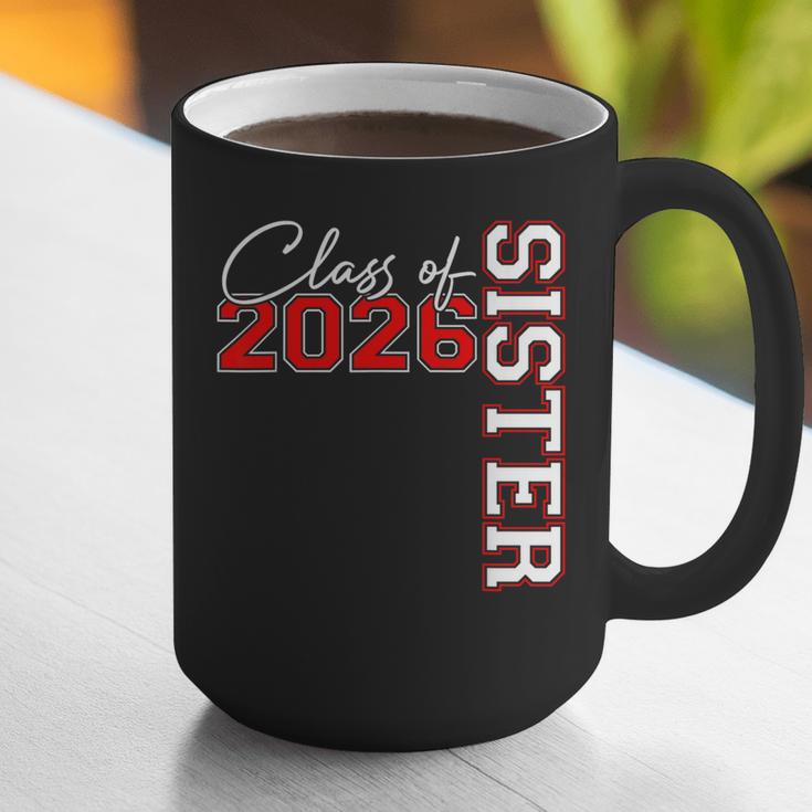 Senior Sister Class Of 2026 Proud Big Sis Graduation Family Graphic Print Coffee Mug