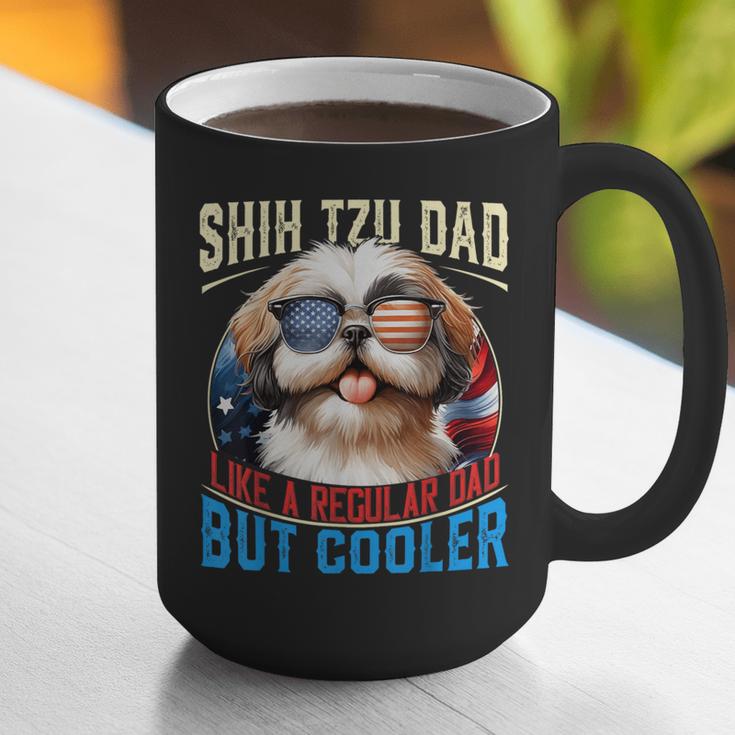 Shih Tzu Dad Like A Regular Dad But Cooler Dog Father's Day Graphic Print Coffee Mug