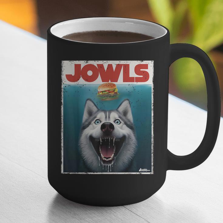 Siberian Husky Jowls Sled Dog Mom Top Alaskan Dog Dad Graphic Print Coffee Mug