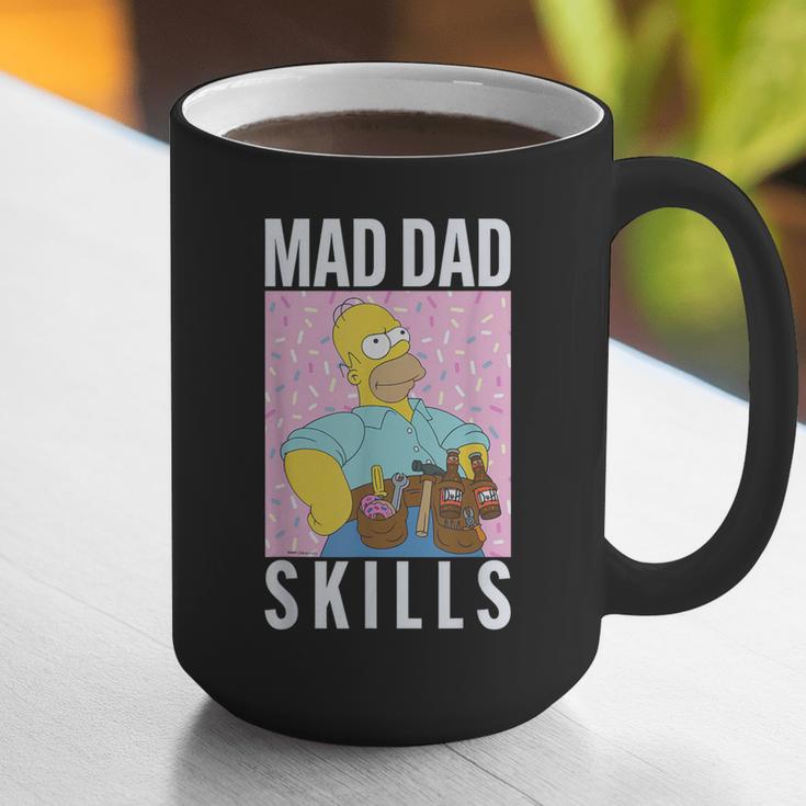 The Simpsons Father's Day Mad Dad Skills Homer Poster Graphic Print Coffee Mug The Simpsons Father's Day Mad Dad Skills Homer Poster Graphic Print Coffee Mug