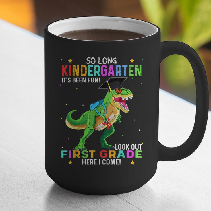 So Long Kindergarten Graduation Class 2025 Dinosaur Kids Graphic Print Coffee Mug