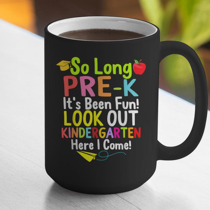 So Long Pre-K Kindergarten Here I Come Graduation Kids Graphic Print Coffee Mug
