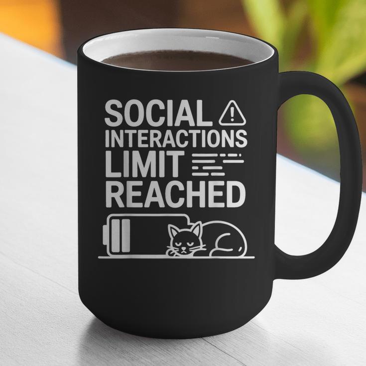 Social Interactions Limit Reached Introvert Tired Graphic Print Coffee Mug Social Interactions Limit Reached Introvert Tired Graphic Print Coffee Mug