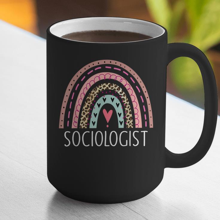 Sociologist Sociology Teacher Graduation Rainbow Graphic Print Coffee Mug