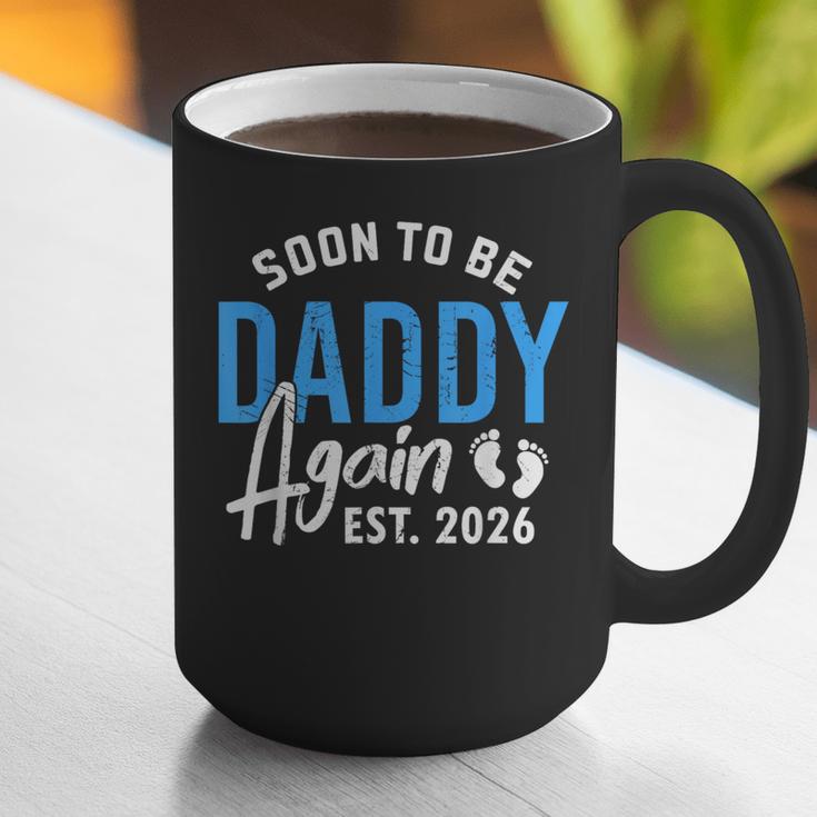 Soon To Be Daddy Again Est 2026 Dad Baby Announcement Graphic Print Coffee Mug