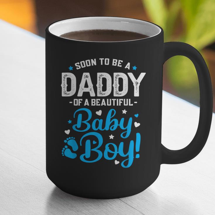 Soon To Be A Daddy Of A Baby Boy New Dad Expecting Father Graphic Print Coffee Mug