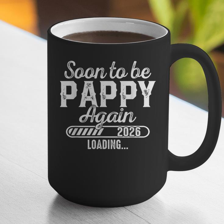 Soon To Be Pappy Again Est 2026 Future New Dad Graphic Print Coffee Mug