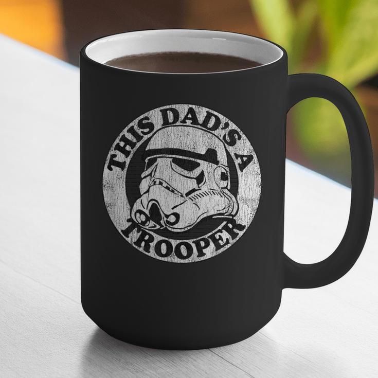 Star Wars Father's Day Stormtrooper This Dad Is A Trooper Circle Graphic Print Coffee Mug